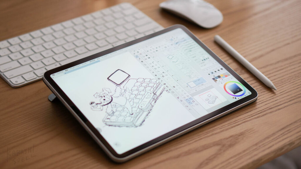 おうちアニマルオーダーイラスト実例1_線画画像