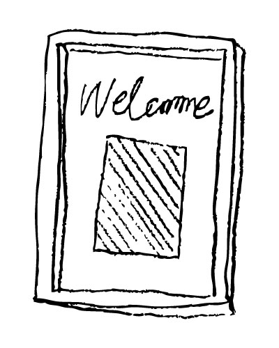 ウェルカムボードに使えます